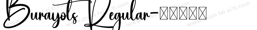 Burayots Regular字体转换